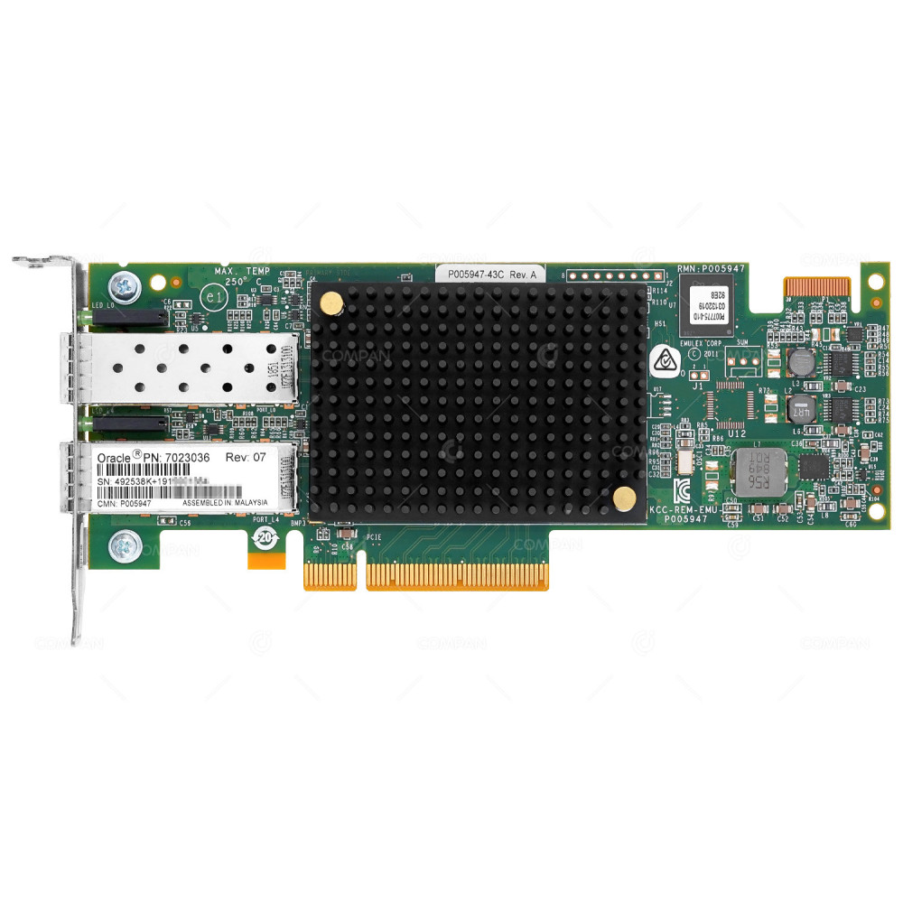 7023036  SUN ORACLE DUAL PORT 16GB SFP+ FC ADAPTER LOW PROFILE FOR SPARC T7-1